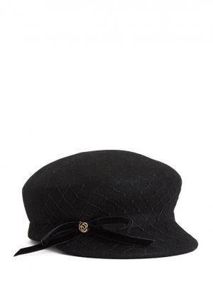 Женская шляпа с черной сетчатой деталью Marzi