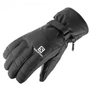 Перчатки, с утеплением, размер XL, черный Salomon. Цвет: черный