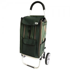 Сумка-тележка тележка для багажа , 28 л, 34х98х32 см, зеленый Park. Цвет: зеленый
