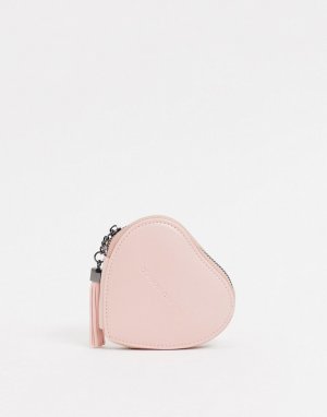 Розовый кошелек для мелочи в форме сердца Claudia Canova
