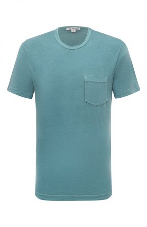 Хлопковая футболка James Perse. Цвет: зелёный