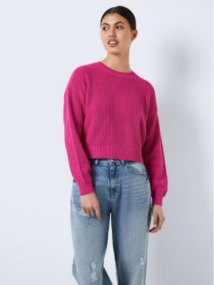 Пуловер свободного кроя , розовый Noisy May