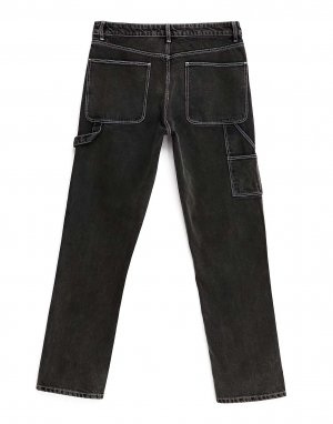 Черные прямые джинсы ASOS с декоративными деталями