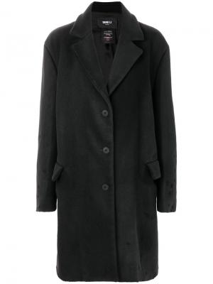 Пальто в мужском стиле Yang Li. Цвет: чёрный