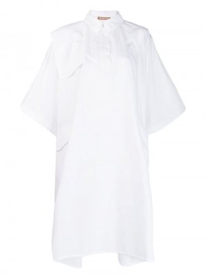 Поплиновое платье Dalem Nehera. Цвет: белый