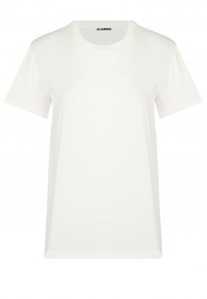 Футболка JIL SANDER. Цвет: белый