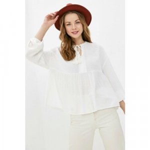 Блуза , размер 50, белый Baon. Цвет: белый