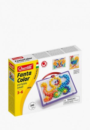 Набор игровой Quercetti Мозайка Fantacolor Portable, 160 элементов. Цвет: разноцветный