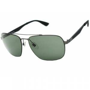 Солнцезащитные очки 157, зеленый, серебряный Megapolis. Цвет: зеленый/серый
