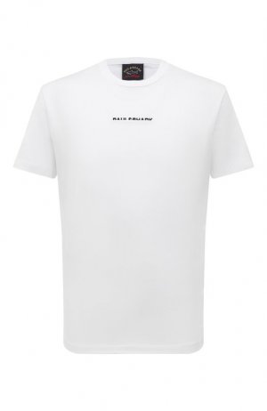 Хлопковая футболка Paul&Shark. Цвет: белый