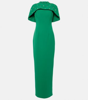Декорированное платье с накидкой , зеленый Safiyaa