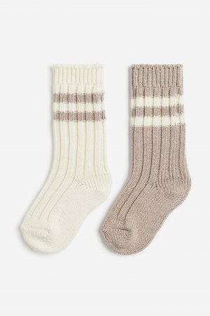2 пары трикотажных носков H&M