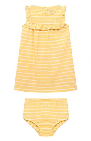 Комплект из платья и шорт Polo Ralph Lauren. Цвет: жёлтый