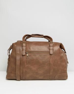 Коричневая сумка New Look. Цвет: коричневый