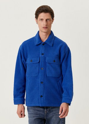 Синий куртка Obey. Цвет: синий