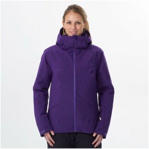 Куртка теплая лыжная женская фиолетовая 500 M WEDZE Х Decathlon. Цвет: фиолетовый