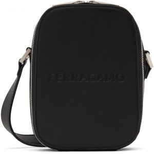 Черная компактная сумка через плечо Ferragamo