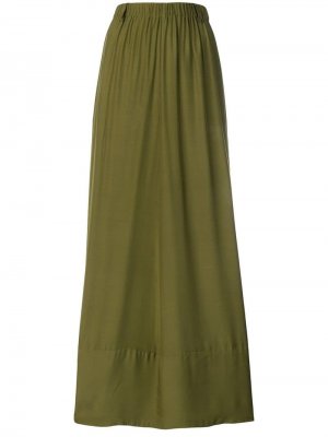 Длинная юбка со сборками на поясе A.F.Vandevorst. Цвет: зеленый