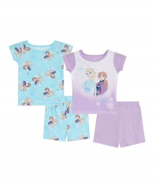 Пижама для маленьких девочек, комплект из 4 предметов Frozen