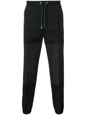 Two-tone trousers Dior Homme. Цвет: чёрный