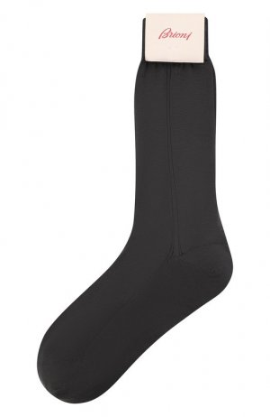 Шелковые носки Brioni. Цвет: серый