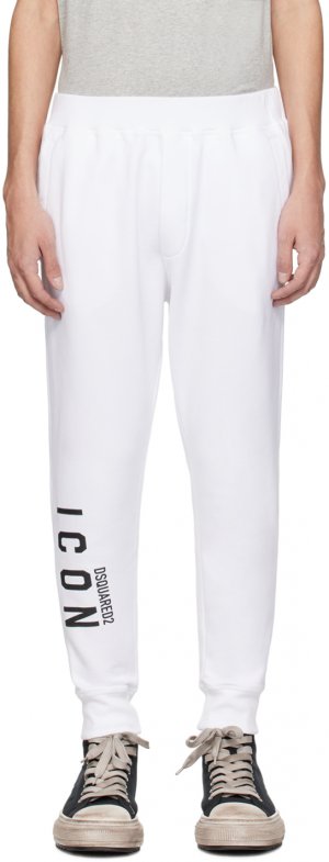 Белые лыжные спортивные штаны Icon Dsquared2