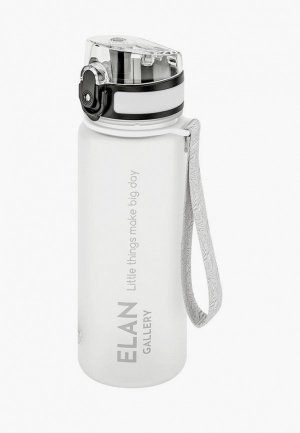 Бутылка спортивная Elan Gallery 500 мл Style Matte. Цвет: белый