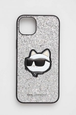 Чехол для телефона iPhone 14 Plus 6,7 дюйма , серебро Karl Lagerfeld