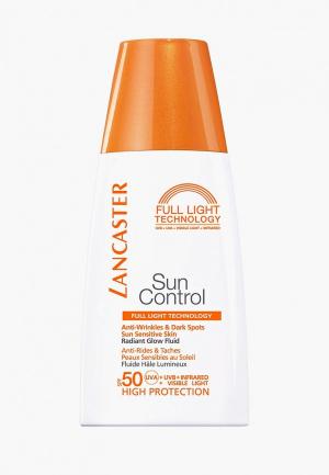 Сыворотка для лица Lancaster Sun Control `сияющий загар` против морщин и пигментных пятен чувствительной кожи. Цвет: белый