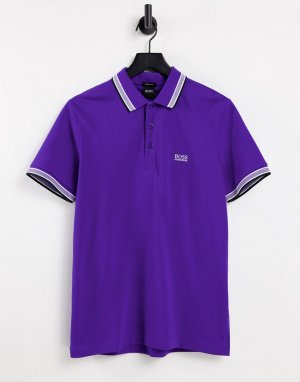 Футболка-поло -Фиолетовый цвет BOSS