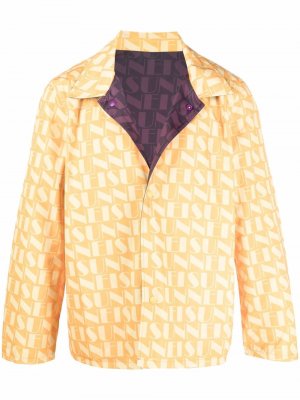 Двусторонняя куртка с монограммой Sunnei. Цвет: желтый