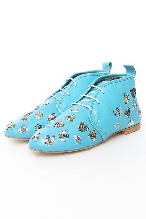 Весенние ботинки Dival & Dino. Цвет: голубой
