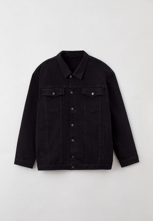 Куртка джинсовая Galion. Цвет: черный