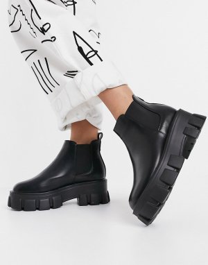 Черные ботинки челси на массивной подошве Anna-Черный Schuh
