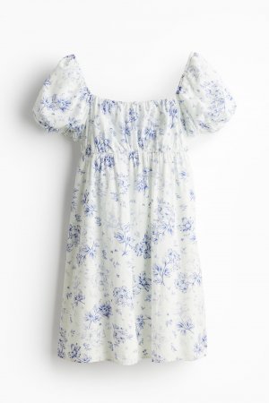 Платье Puff-sleeved Babydoll, кремовый H&M
