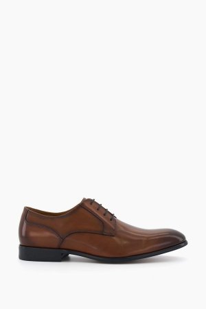 Черные гладкие туфли Southwark Gibson , коричневый Dune London