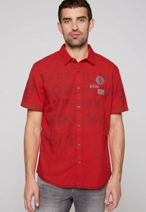 Рубашка STRUKTURIERTES MIT XL-PRINTS , цвет mission red Camp David