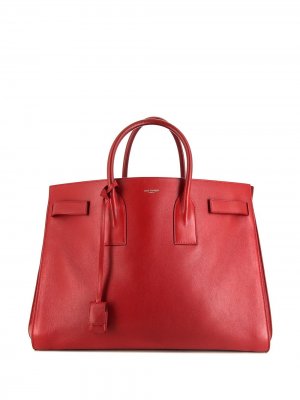 Большая сумка-тоут Sac de Jour Yves Saint Laurent Pre-Owned. Цвет: красный