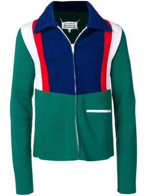 Спортивная куртка на молнии Maison Margiela. Цвет: зеленый