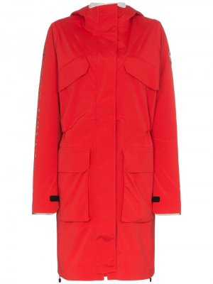 Пальто Seaboard с капюшоном и светоотражающими вставками Canada Goose. Цвет: красный