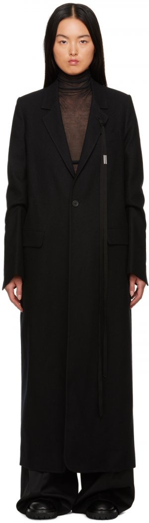 Черное пальто Lieke Ann Demeulemeester