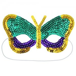 Карнавальная маска «Бабочка», с пайетками Romanoff