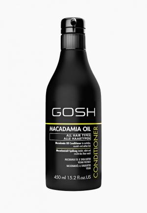 Кондиционер для волос Gosh с маслом макадамии Macadamia, 450 мл. Цвет: прозрачный
