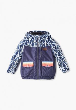 Куртка сноубордическая Rip Curl SNAKE PRINTED JKT. Цвет: синий