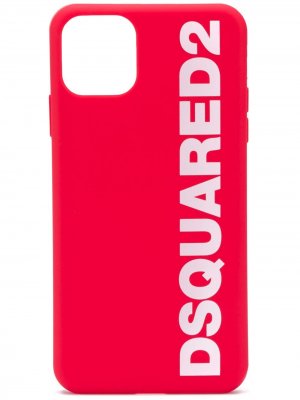 Чехол для iPhone 11 Pro Max с логотипом Dsquared2. Цвет: красный