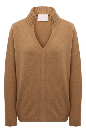 Пуловер из шерсти и кашемира crem38. Цвет: коричневый