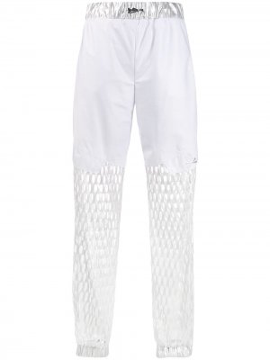 Зауженные брюки с вырезом Philipp Plein. Цвет: белый