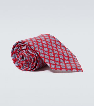 Шелковый галстук , красный Brioni