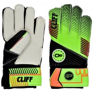 Вратарские перчатки , размер 8, зеленый Cliff. Цвет: оранжевый