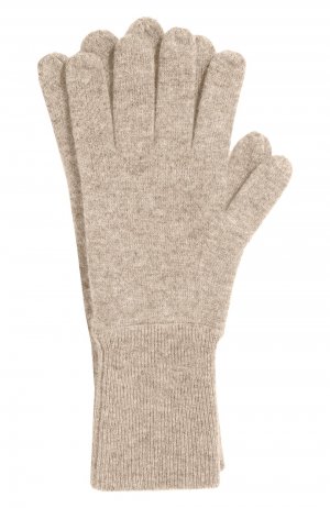 Кашемировые перчатки Allude. Цвет: бежевый